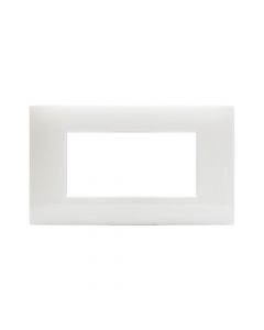 Placca Tecnopolimero Young S44 Colore Bianco Totale 4 Mod. Ave 44PJ04BT