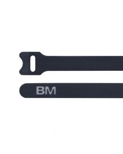 Fascetta in Velcro Riapribile a Strappo Nera 229x12.7 Bm Spa NV2312