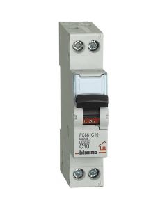 Interruttore Magnetotermico Modulare BTDIN-RS 1P+N C10 1P+N 1m 4500A Bticino FC881C10
