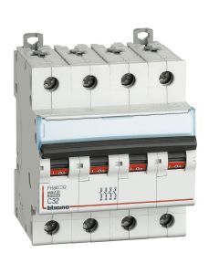 Interruttore Magnetotermico Modulare BTDIN100 4P Curva C In=32A 10kA Bticino FH84C32