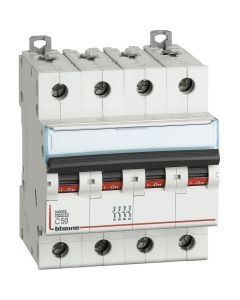 Interruttore Magnetotermico Modulare 4P 4mod. Curva C 50A 6000A 400VAC Bticino FN84C50