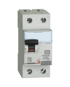 Interruttore Magnetotermico Differenziale BTDIN-RS 1P+N F 10A 0.03A Bticino GC8813F10