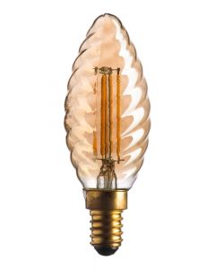 Lampada Led Tortiglione Stick Gold E14 4.5w 2500k 420lm 330° Bot Lighting WLD2004T2G