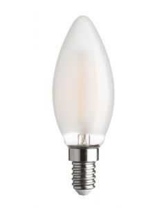 Lampada Led Oliva Stick Satinata Dimmerabile E14 4.5w 2700k 470lm 330° Bot Lighting WLD2004X2SD