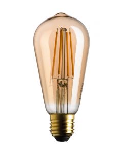 Lampada Led Edison Stick Gold E27 7w 2500k 725lm 330° Bot Lighting WLD7508X2G