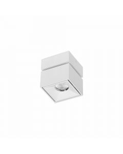 Applique Decorativa Quadrata MINI-RUBYC Bianco Led 7w Switch 2700/3200/4000k Beneito Faure 4332