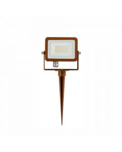 Proiettore Led da Esterno Corten Led Verde con Picchetto 220V 10W 3000k 1000lm SKY V3 Beneito Faure 4341
