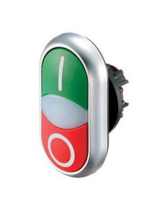 Pulsante Doppio e Indicatore Luminoso Verde/Bianco/Rosso M22-DDL-GR-X1/X0 Eaton 216700