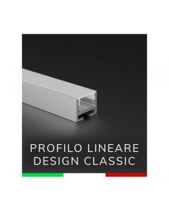 Profilo Dissipatore Classic Piatto Allum. Mm.1000x16.2x13  + Schermo Opale Eleni DP1