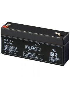 Batteria Ricaricabile Al Piombo Ermetico 6v 3,3Ah Elcart 300450500
