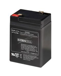 Batteria Ricaricabile Al Piombo Ermetico 6v 4,5Ah Elcart 300451000