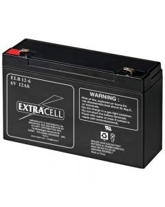 Batteria Ricaricabile Al Piombo Ermetico 6v 12Ah Elcart 300451500