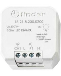 Dimmer elettronico ad incasso per LED 200W Finder FIN152182300200