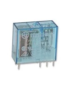 Mini relè per circuito stampato/innesto 5mm 12V Standard 2 contatti 8 A AgNi DC sensibile Scambio Finder 405270120000