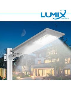 Lampione LED Stradale Solare 100W + Crepuscolare e Movimento Lumix KATR08-100W