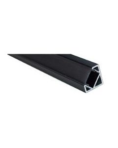 Profilo Alluminio Angolare Nero 2 mt Per Strisce LED Con Accessori Lampo PRKITANGNE