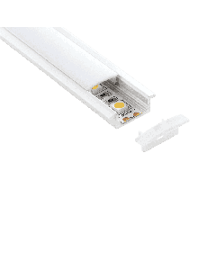 Kit Profilo Incasso 17 mm Finitura Alluminio Lungh.2 metri Lampo PRKITINC