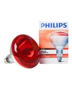 Lampada infrarossi incandescenza riflettore R125 E27 150W 230V Philips IR150RH