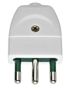 Spina 2P+T 16A S17 Assiale Bianco VIMAR 00202.B