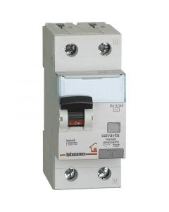 Interruttore Magnetotermico Differenziale BTDIN-RS 1P+N F 16A 0.03A Bticino GC8813F16